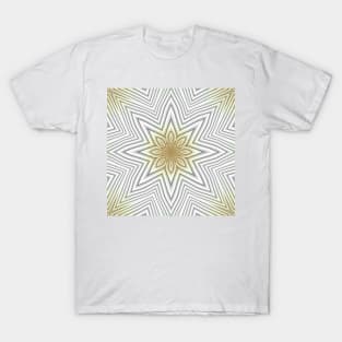 Brown and white abstract pattern background T-Shirt